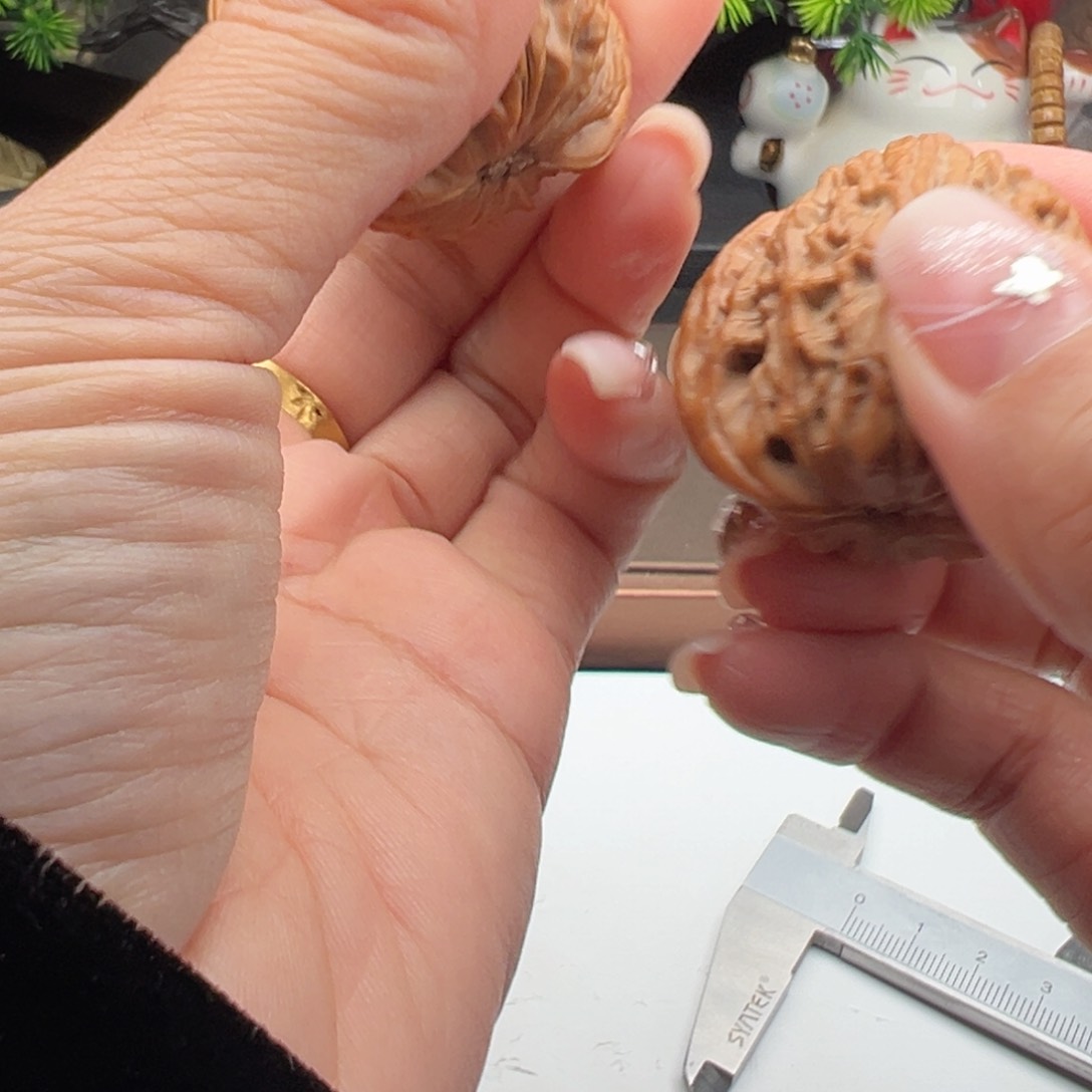 文玩核桃把件磨盘41