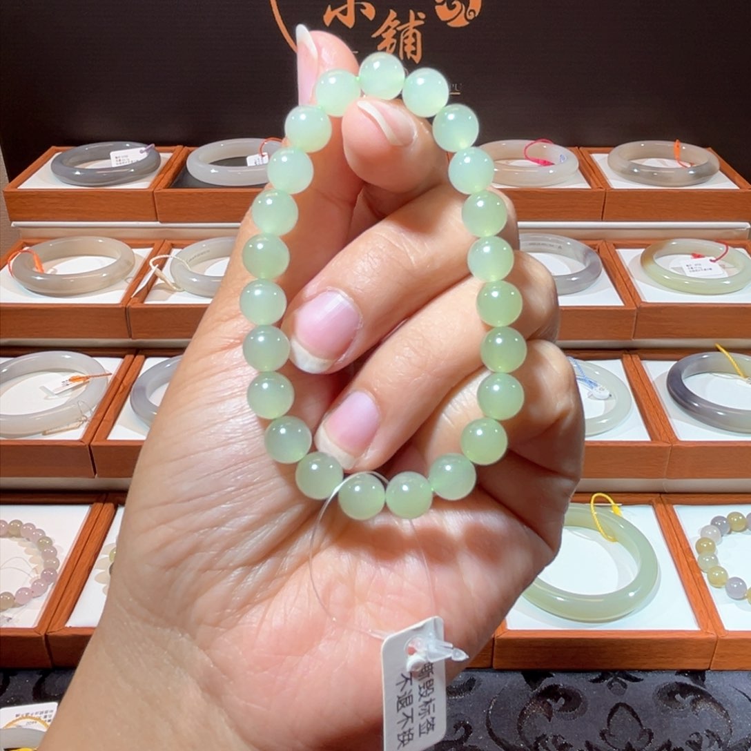 和田玉手链未镶嵌8