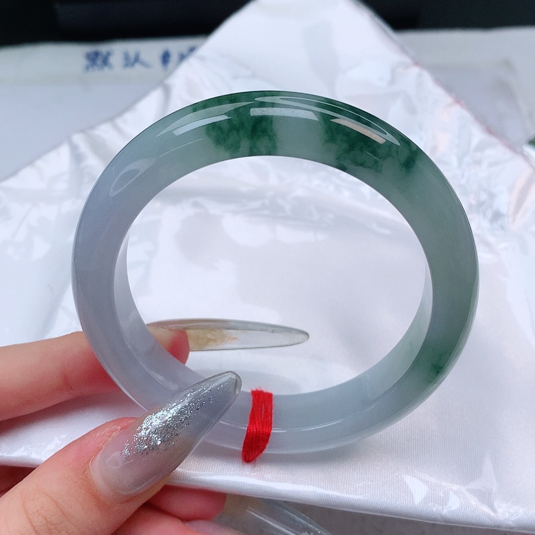 未镶嵌手镯翡翠正圈55