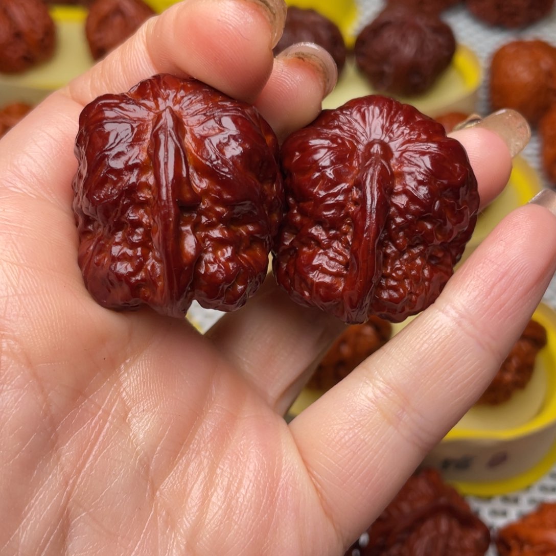 桃核吊坠文玩核桃 手把件 蛤蟆头 一帆风顺 36