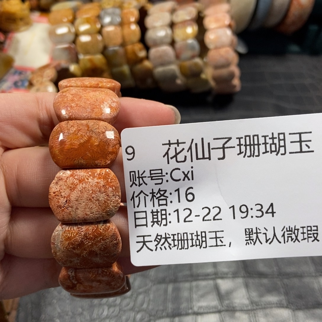 C***i硅化珊瑚（珊瑚玉）未镶嵌珠宝半成品9