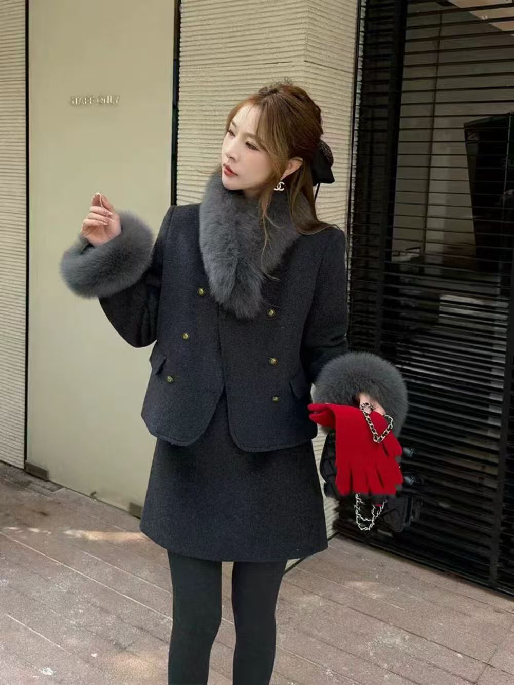 （下单备注编号）冬季新款高货时尚套装洋气显瘦女