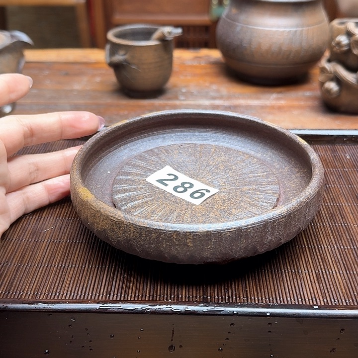 纯手工制作粗陶茶具