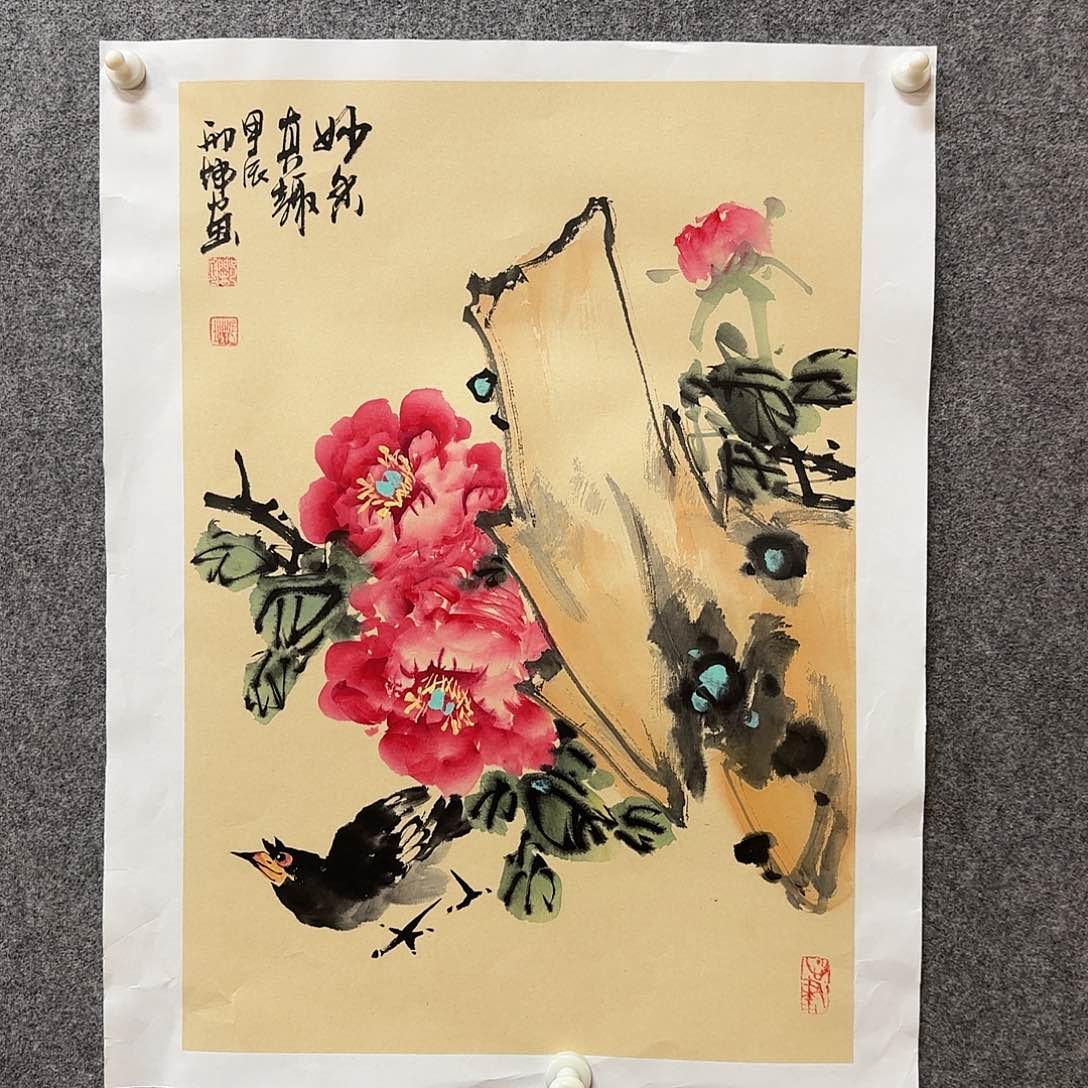 国画邢坤老师手绘作品