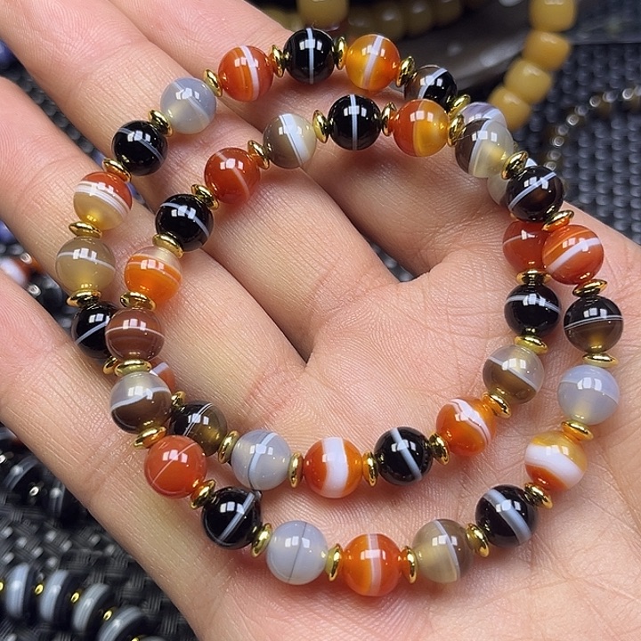 小***兔玛瑙/玉髓未镶嵌手串