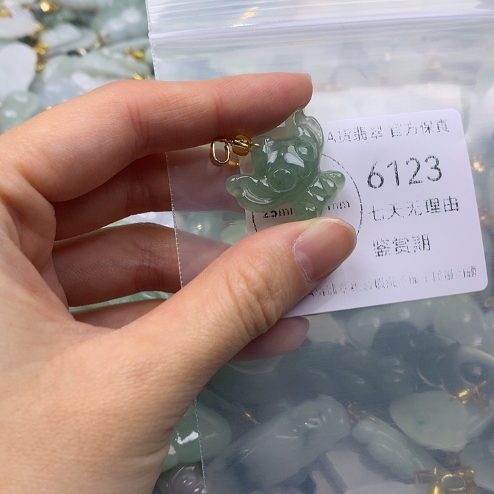 翡翠未镶嵌吊坠(不含链)