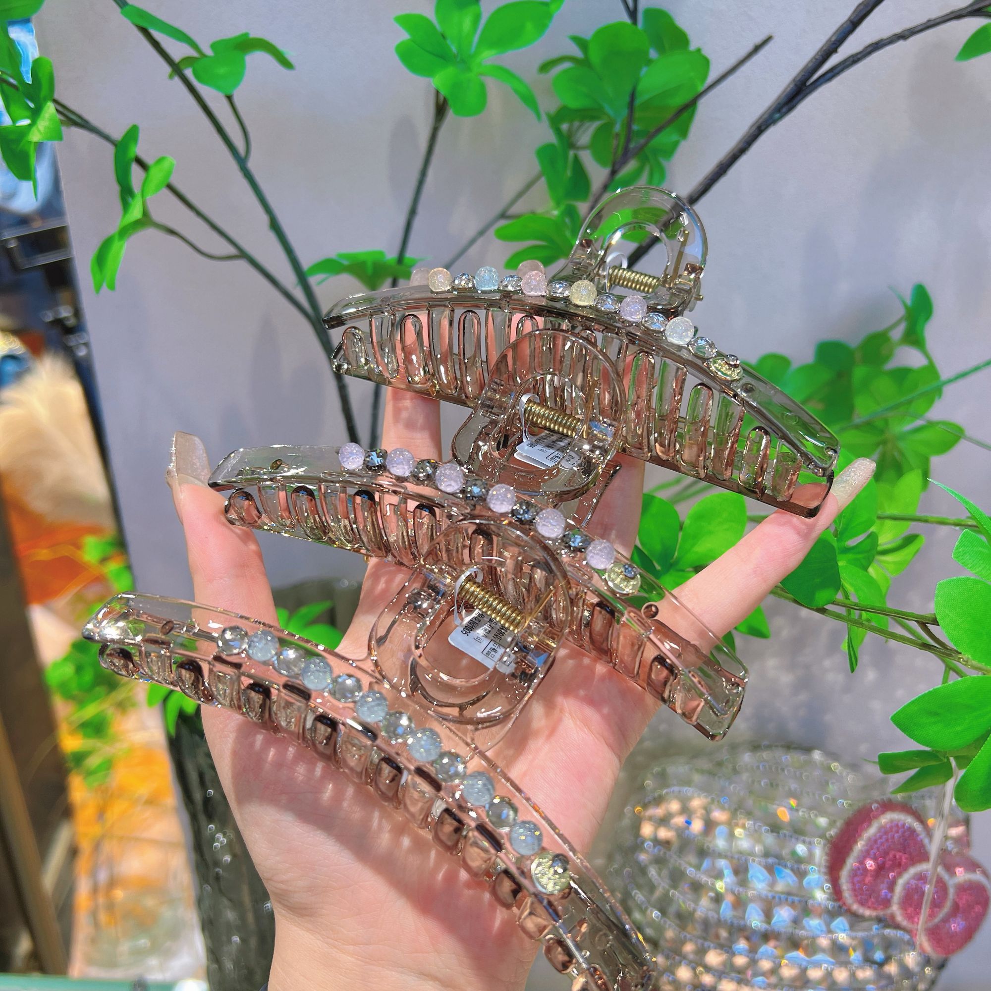 春季新款抓夹简约百搭后脑勺盘发头饰抓卡气质