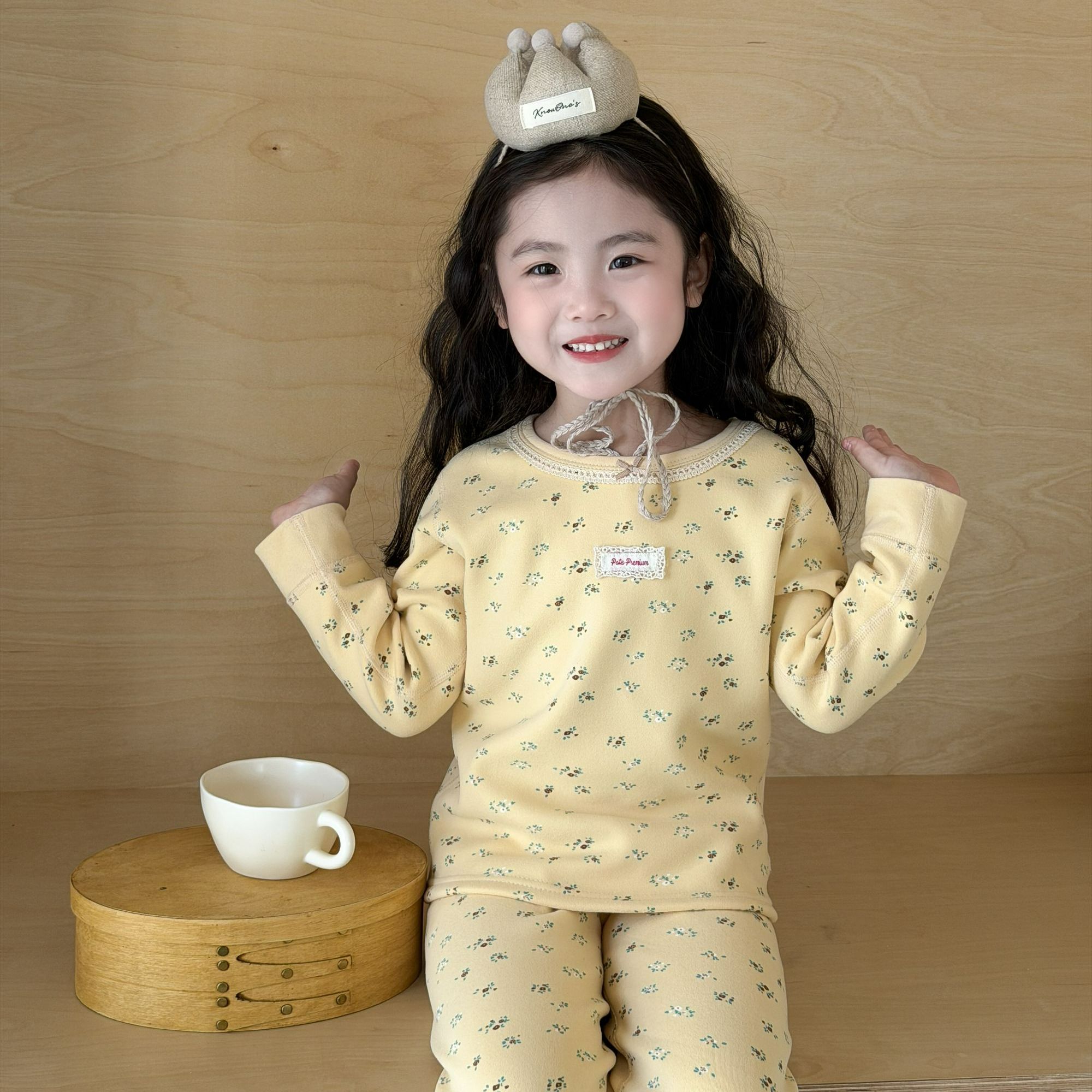 【580克】宝宝蚕丝羊毛保暖内衣套装冬季儿童秋衣秋裤儿童A类睡衣