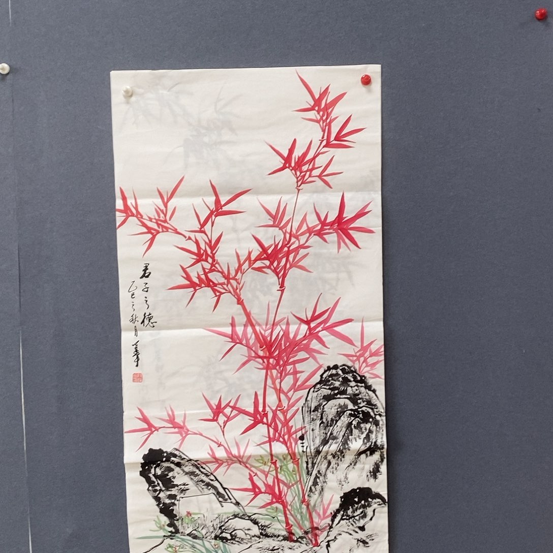 国画50/100段莲军手绘画芯