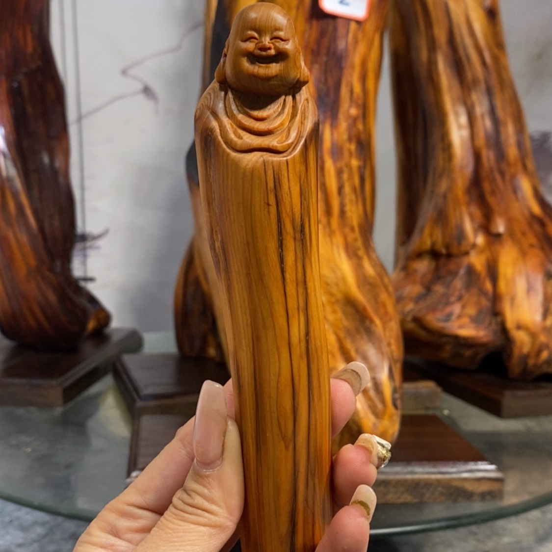 【闪购商品】柏木（崖柏）根雕木雕工艺品摆件创意，满十送一手把件