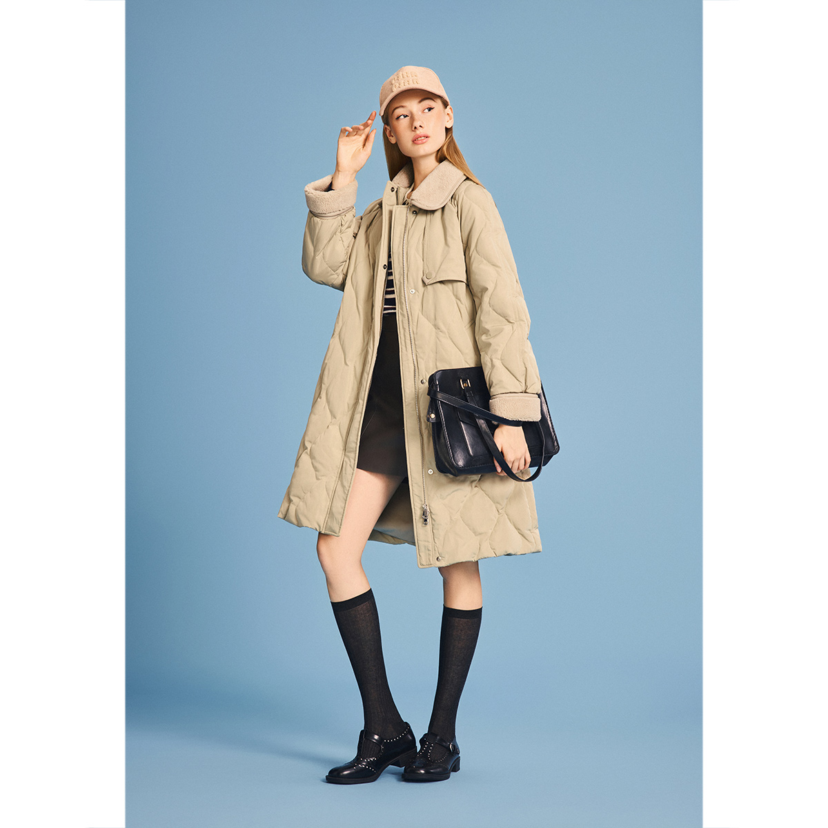 PSALTER诗篇 2026年春季上新时尚长款90鹅绒羽绒服外套6C66108053