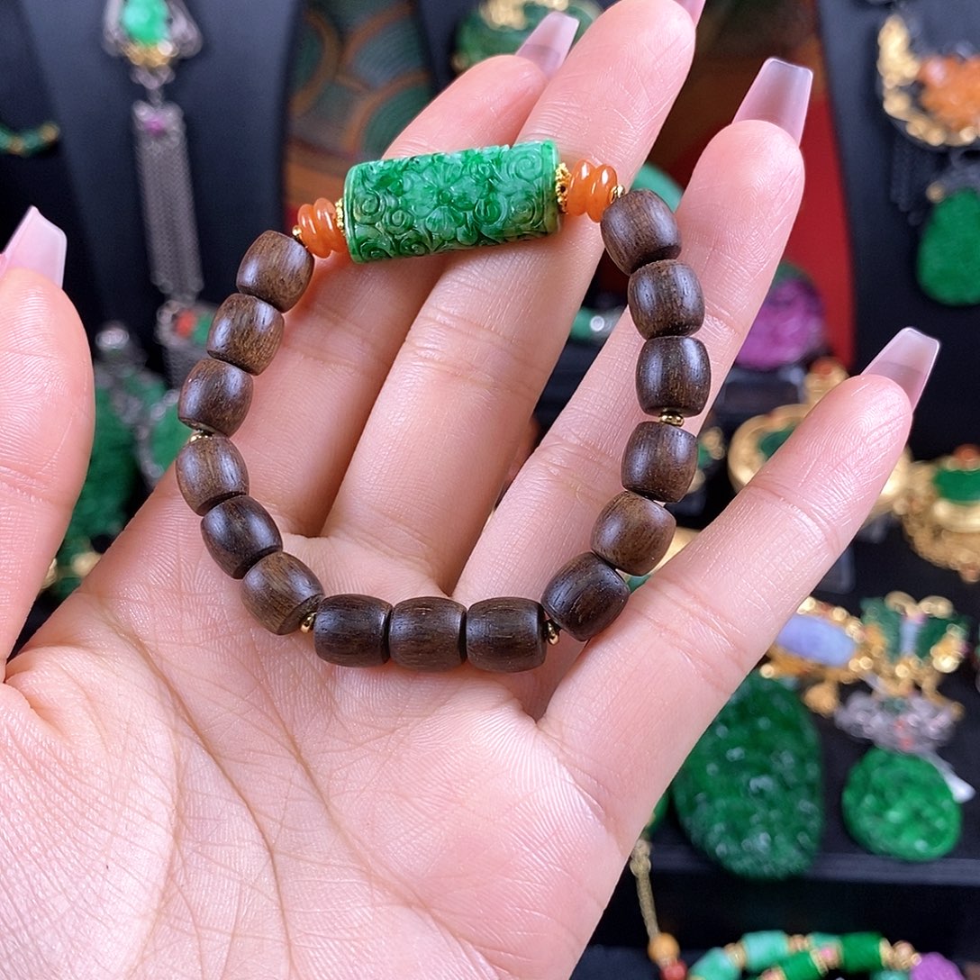 翡翠未镶嵌手链手链