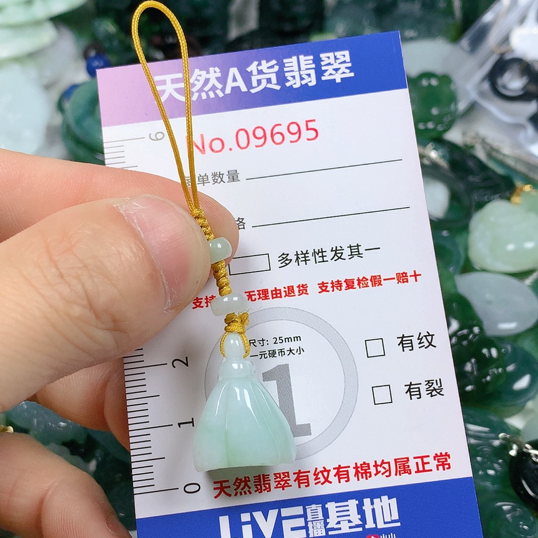 翡翠颈饰未镶嵌天然翡翠