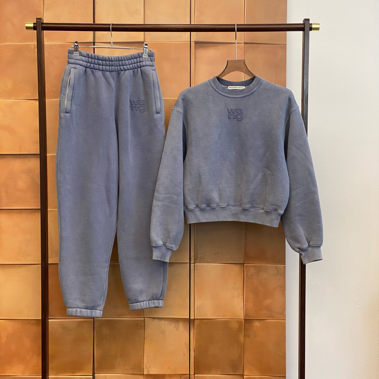 99新 Alexander McQueen/亚历山大·麦昆 雾霾蓝卫衣/xs码/29500