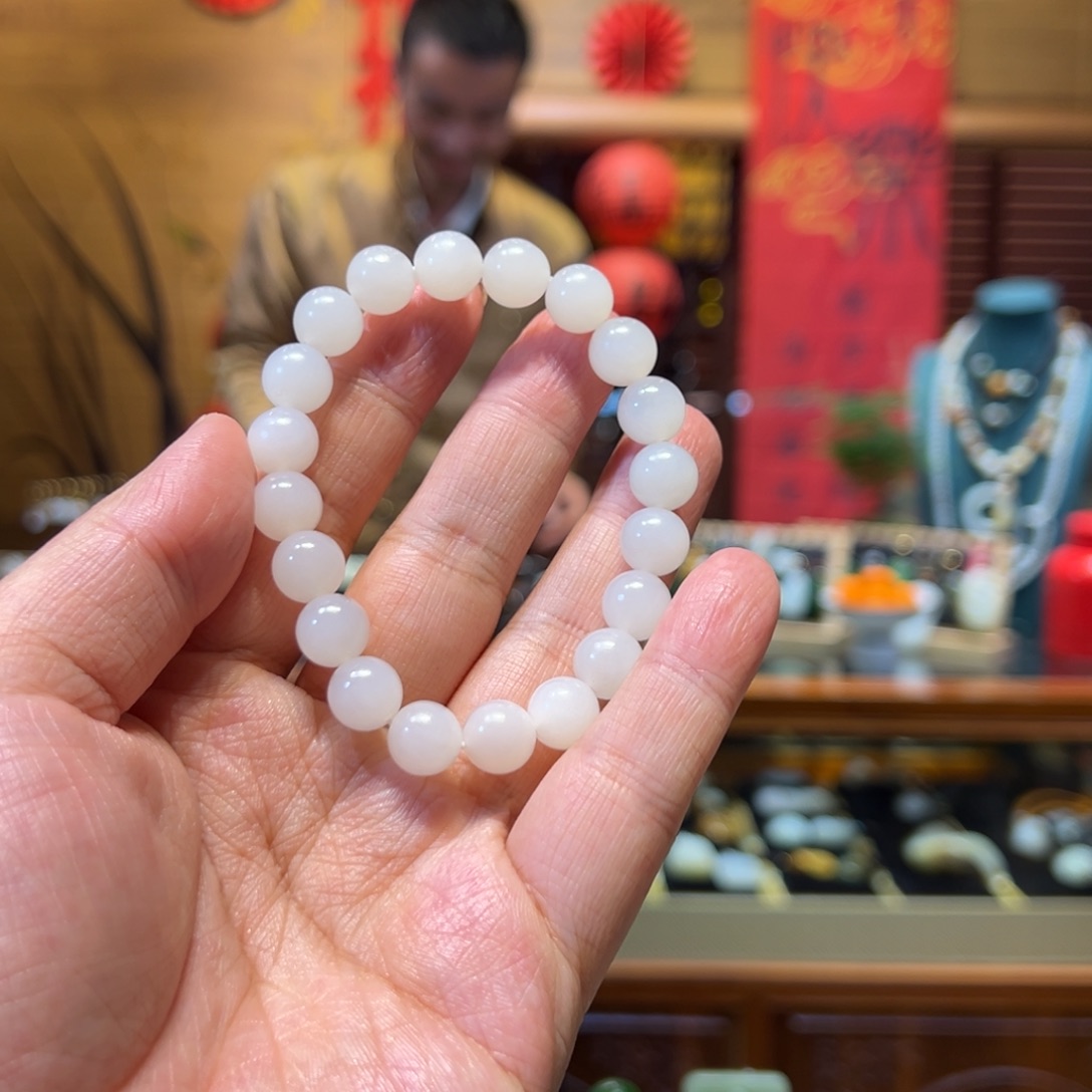 和田玉手链未镶嵌10