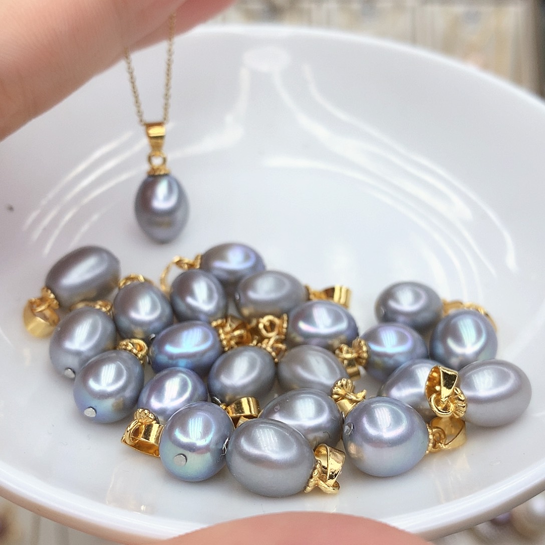 淡水珍珠吊坠(不含链)合金