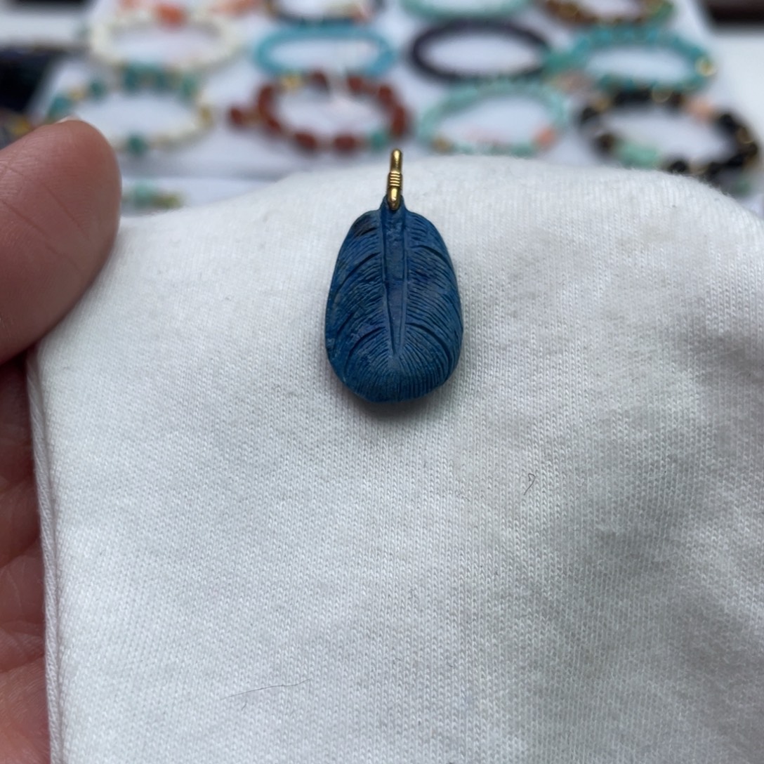 绿松石18K金镶嵌珠宝奇石