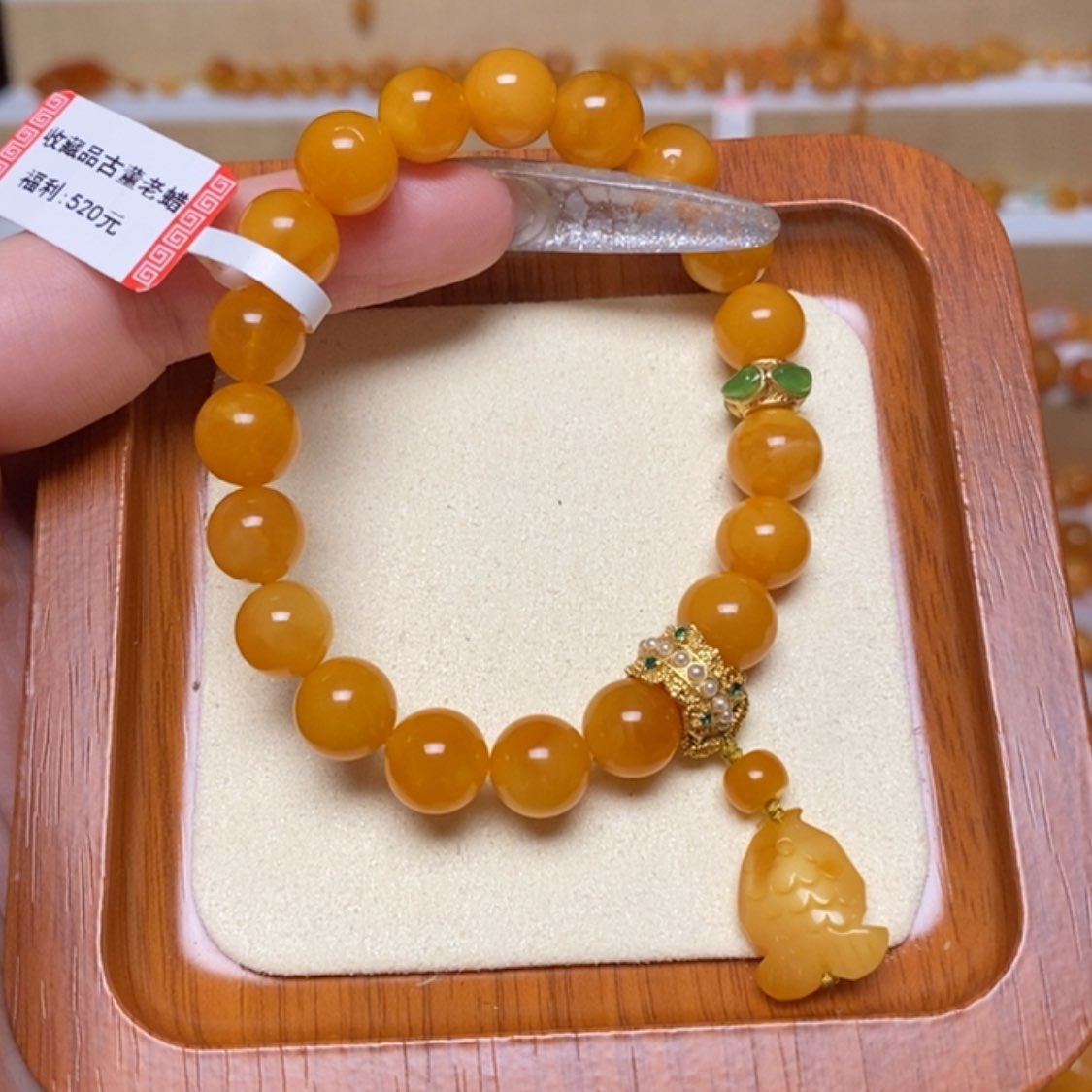 【闪购商品】未镶嵌蜜蜡手链手串