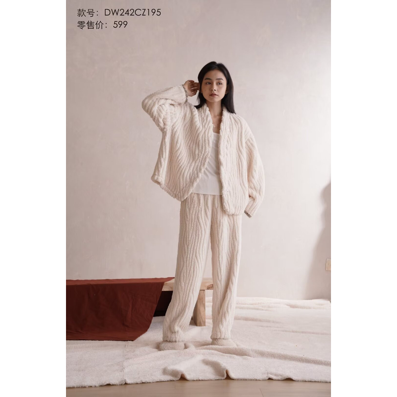 【海琴内衣专属】242-195朵朵可可女24秋冬家居服套装