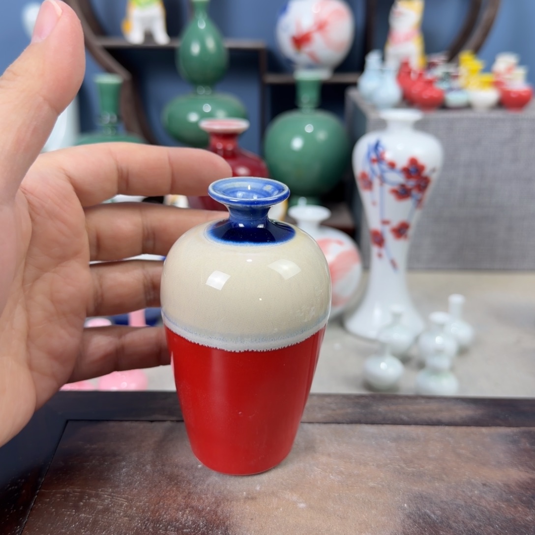 陶瓷手工小花器摆件