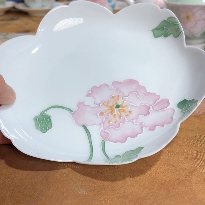 【闪购商品】俏梦牡丹花边花边壶承哈哈哈