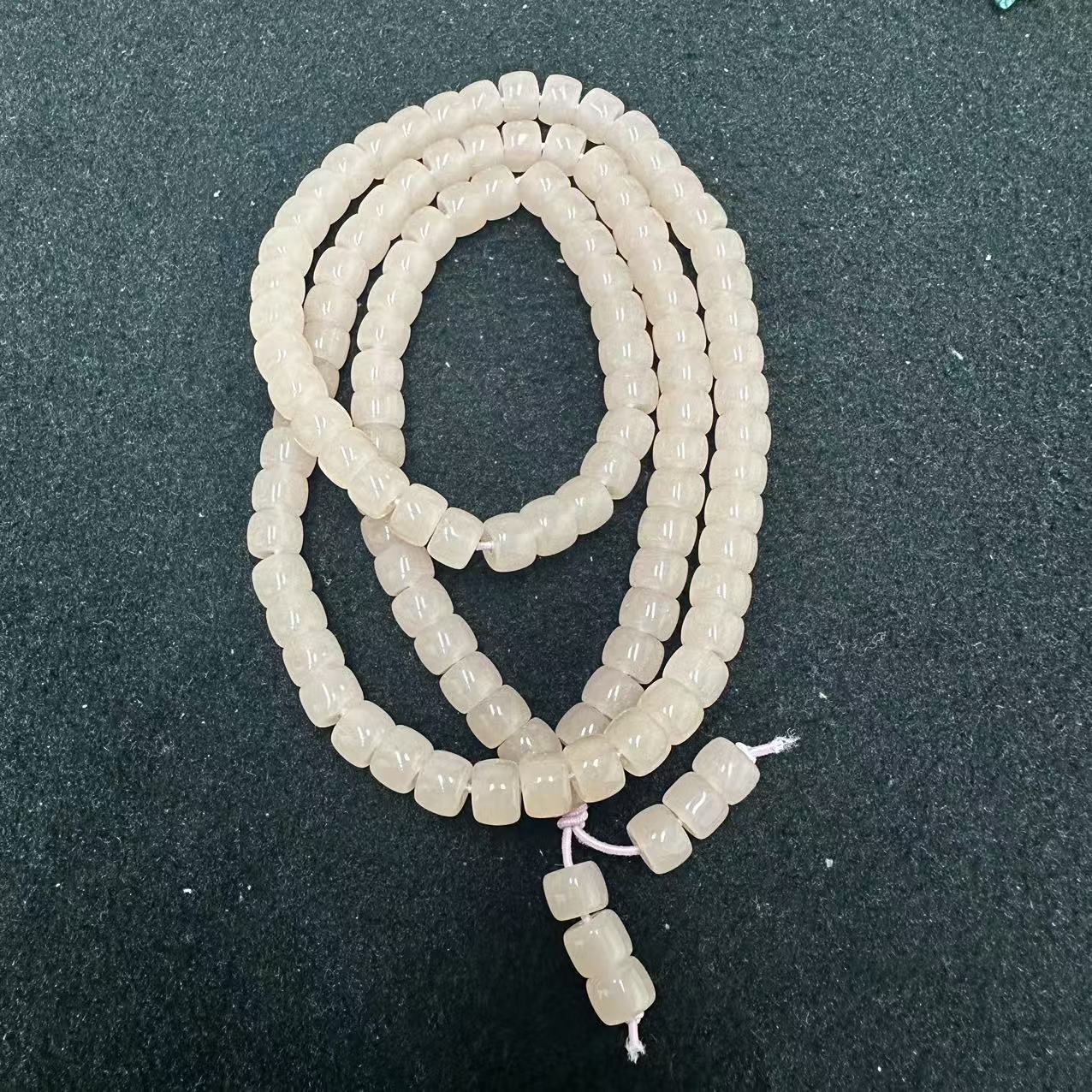 259号和田玉藕粉项链