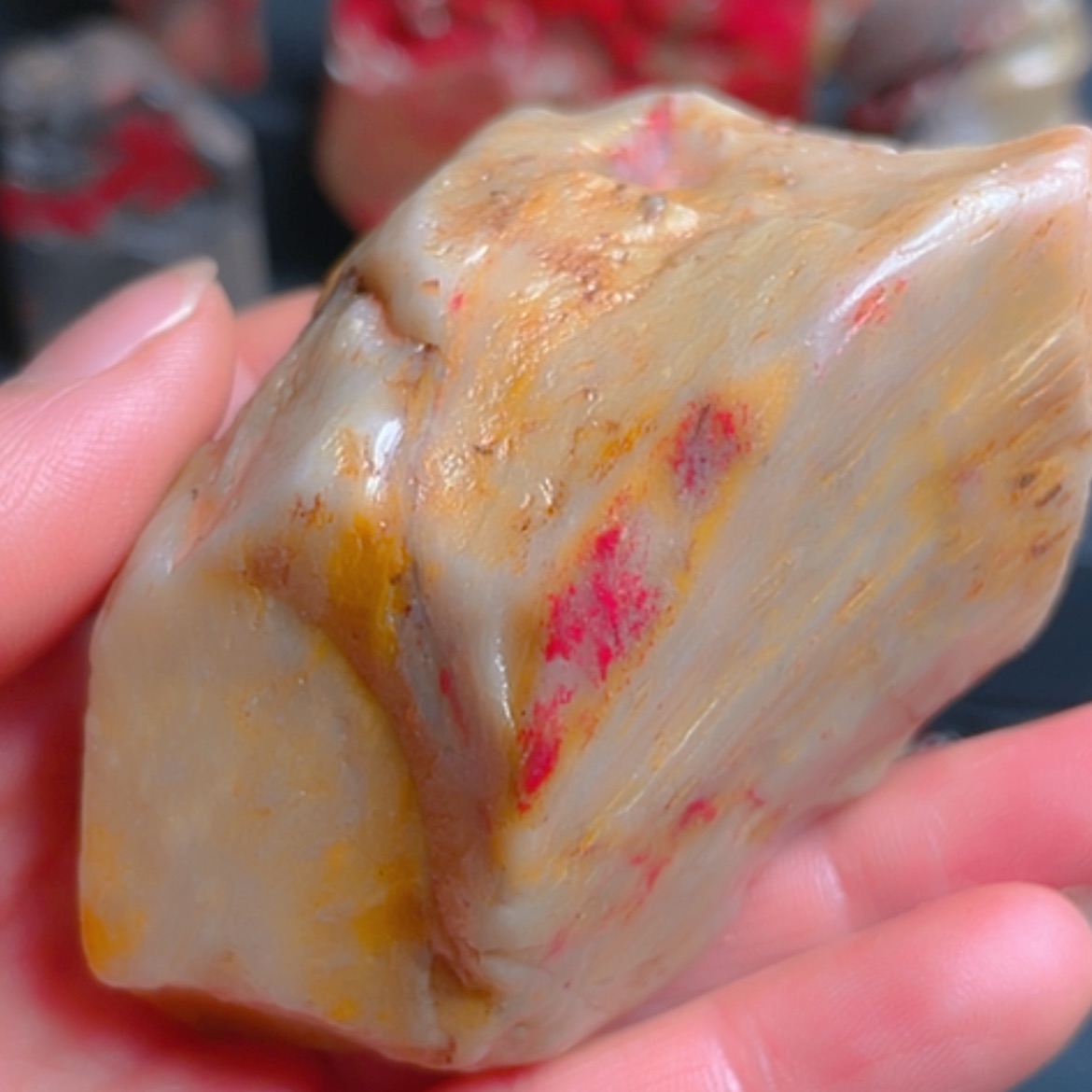 【闪购商品】昌化鸡血石昌化鸡血石软底原石