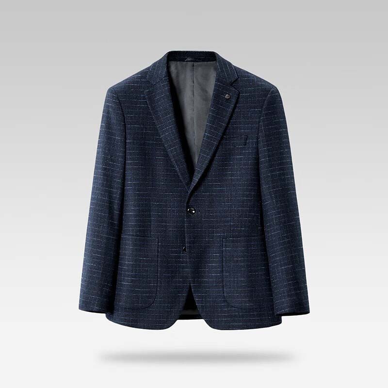 【挺括有型】春秋新品男士商务休闲帅气便西上衣长袖西服西装外套