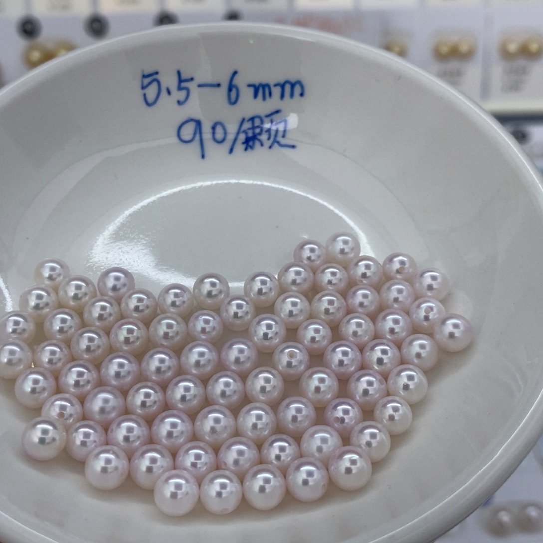 未镶嵌海水珍珠海水天女珠光Akoya5.5-6mm