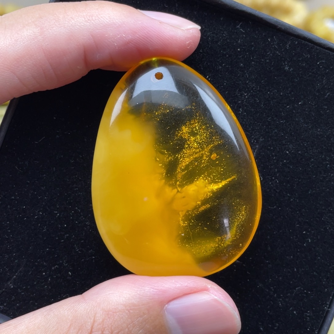 琥珀裸石未镶嵌琥珀蜜蜡