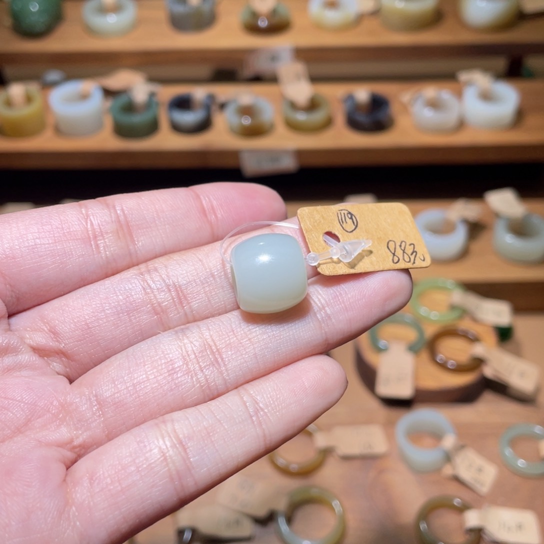 和田玉戒指未镶嵌119