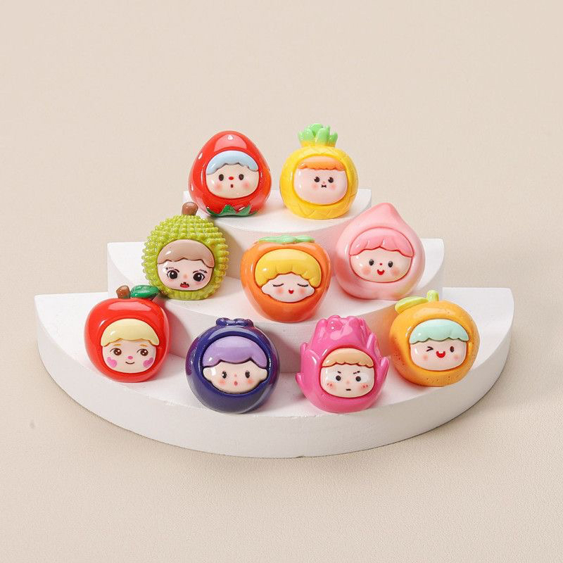 （许愿➕对碰）创意可爱鲜果宝宝 小萌粒小摆件树脂配件