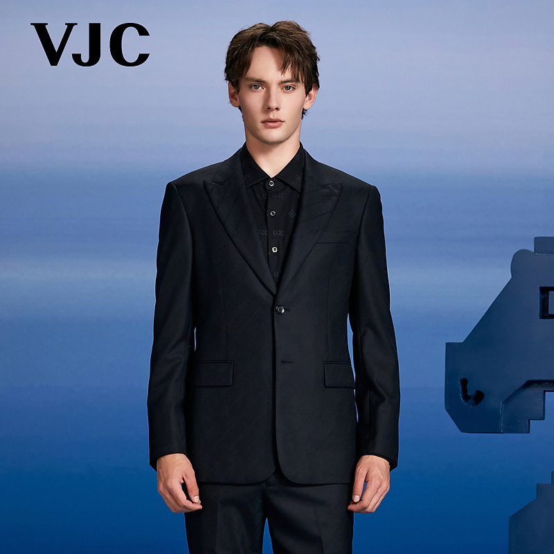 VJC/威杰思2025秋新款摩登戗驳领西装外套商务通勤西服B24CH3511