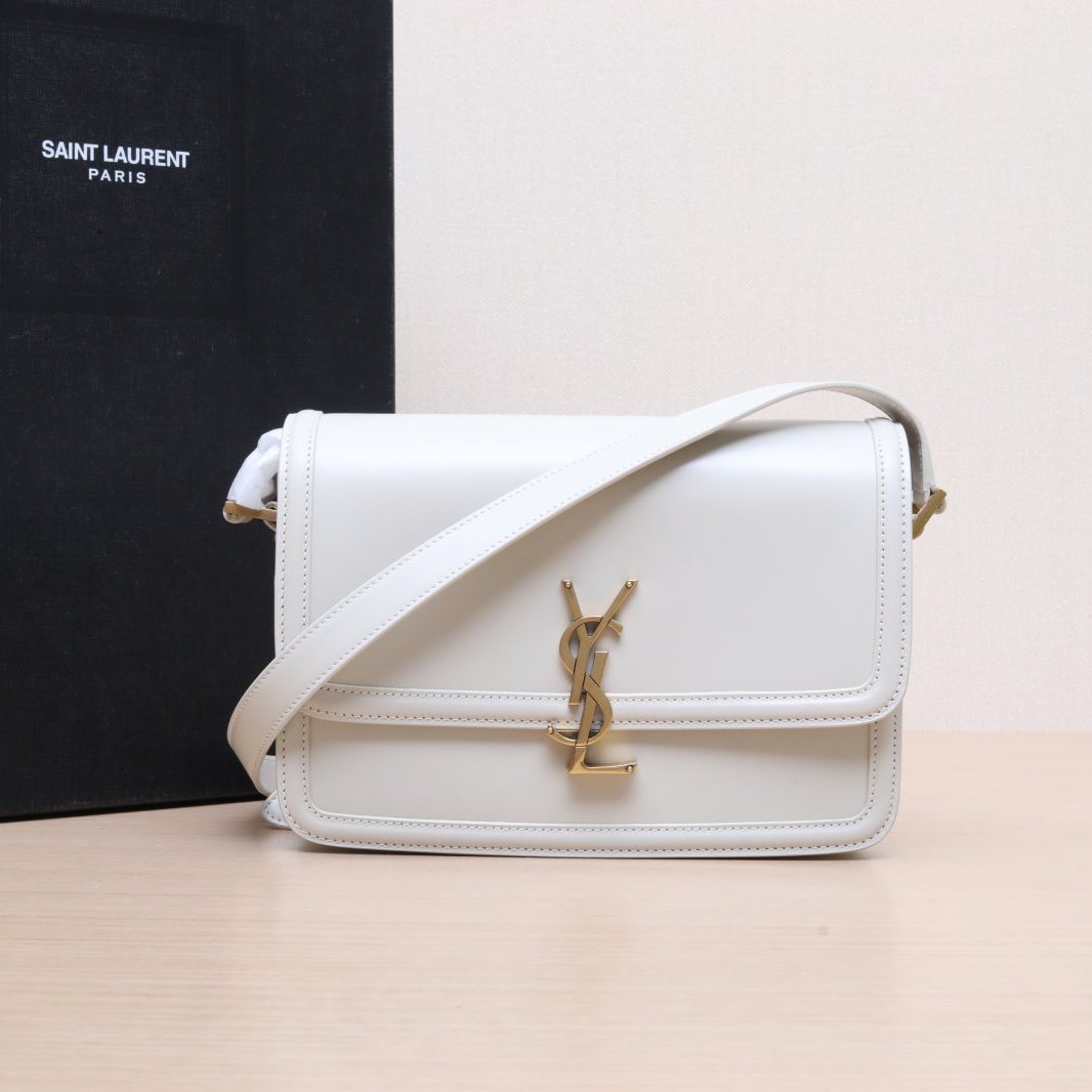 99新 YSL/圣罗兰 单肩包 23 米白色 P254210610