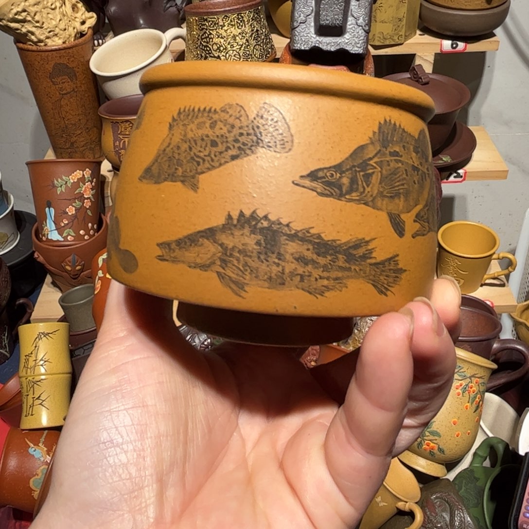 紫砂茶杯宜兴紫砂主人杯