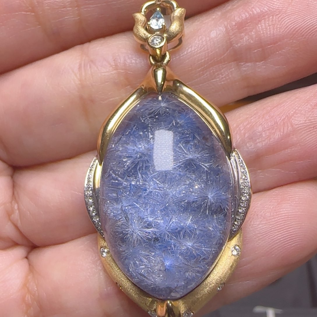 水晶吊坠18K金镶嵌用****5JP38256成