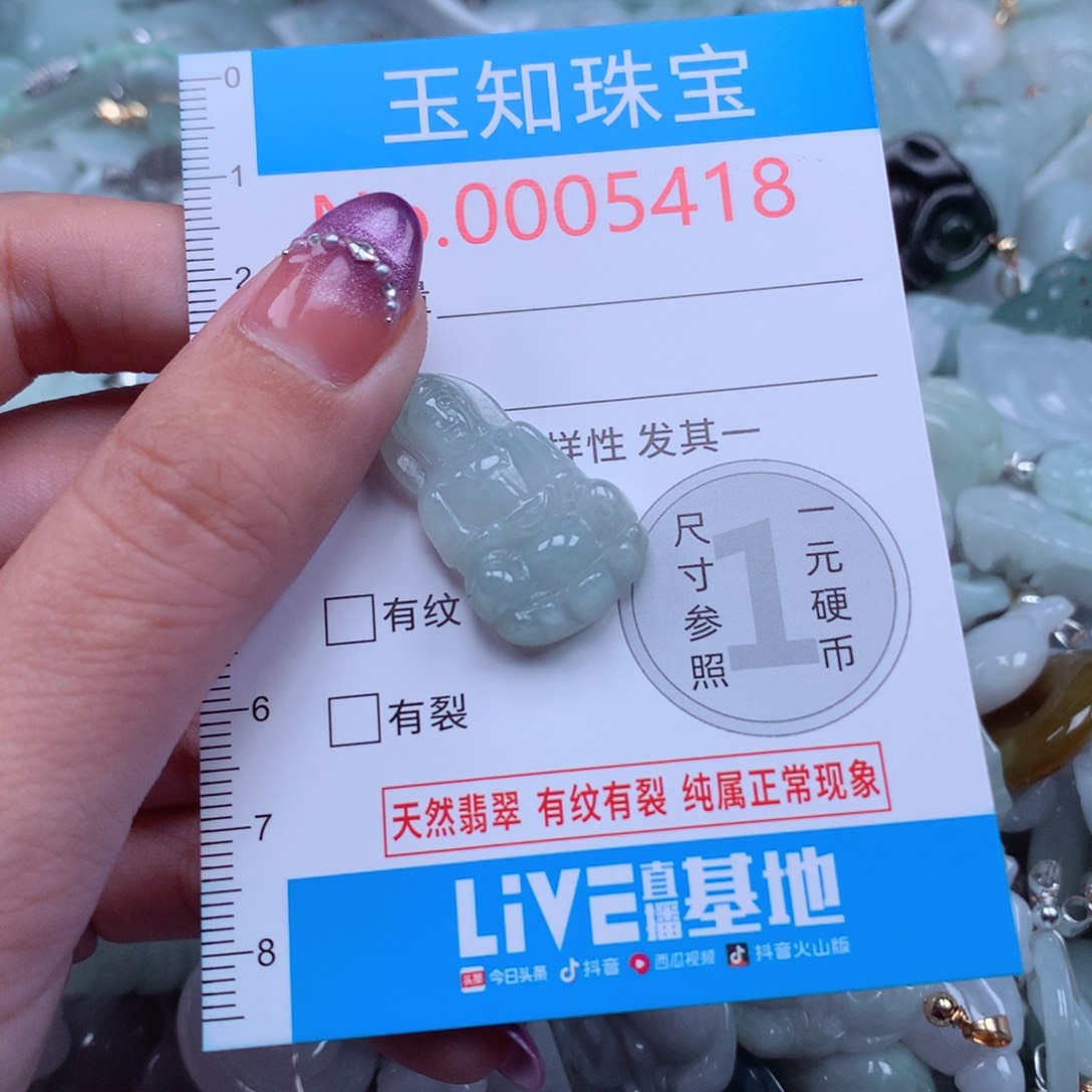 翡翠未镶嵌吊坠(不含链)