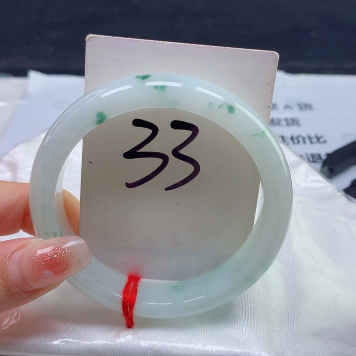 翡翠手镯未镶嵌缅甸天然a货翡翠55