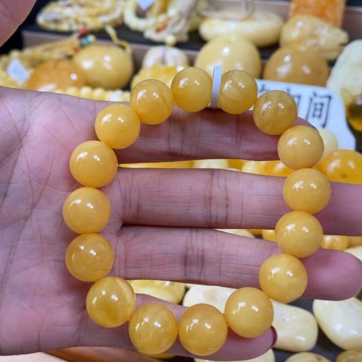 琥珀颈饰未镶嵌单圈