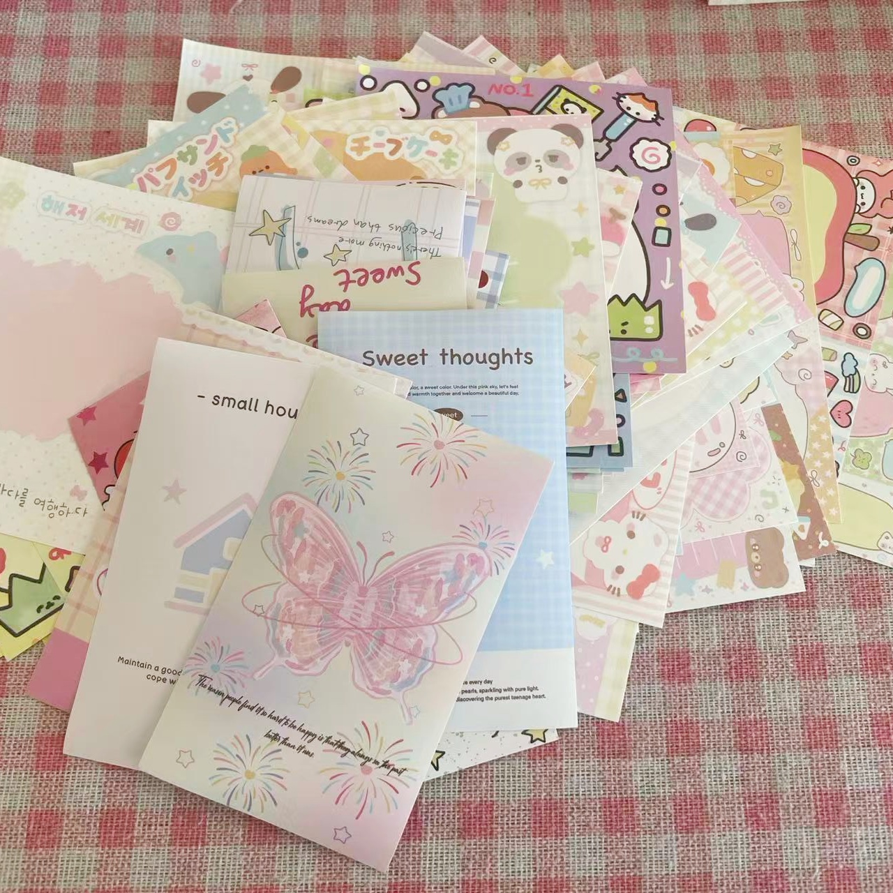 便签+封口贴分装