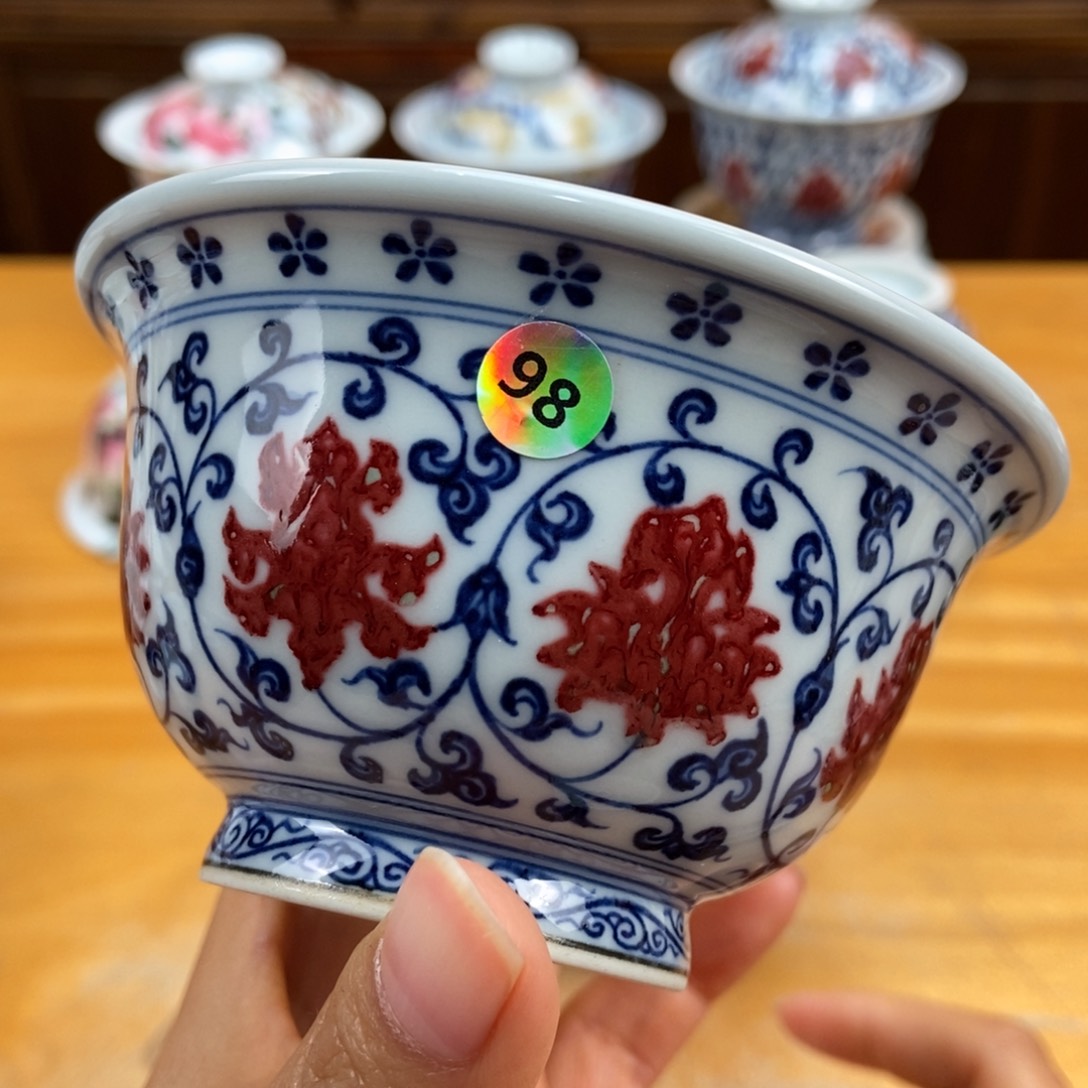 手绘现代茶具非古董