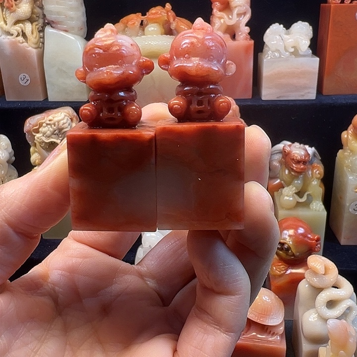 寿山石印石寿山石手工雕刻