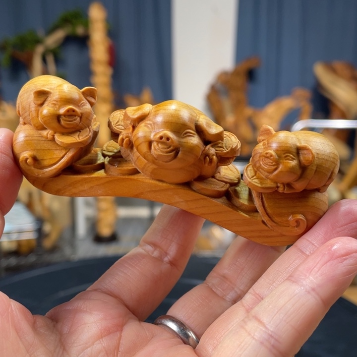 柏木（崖柏）手把件