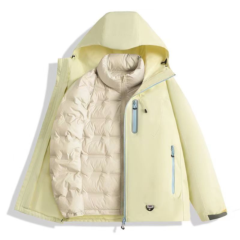 6（7店）户外男女款冬季三合一冲锋衣含内胆保暖百搭