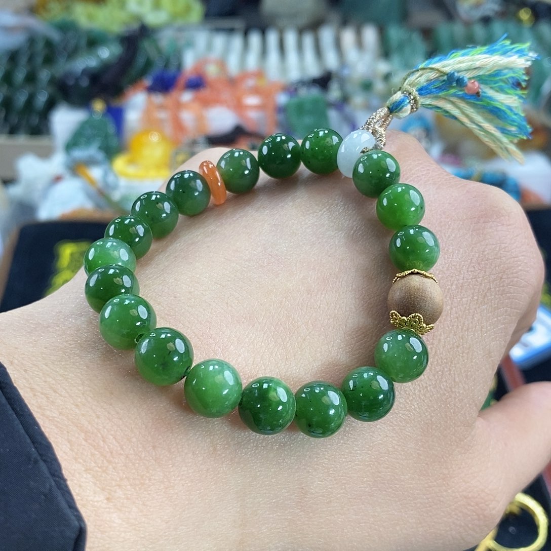 和田玉颈饰未镶嵌卡10流苏款