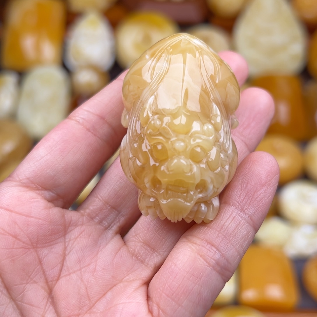 琥珀颈饰未镶嵌纯天然琥珀蜜蜡无优化