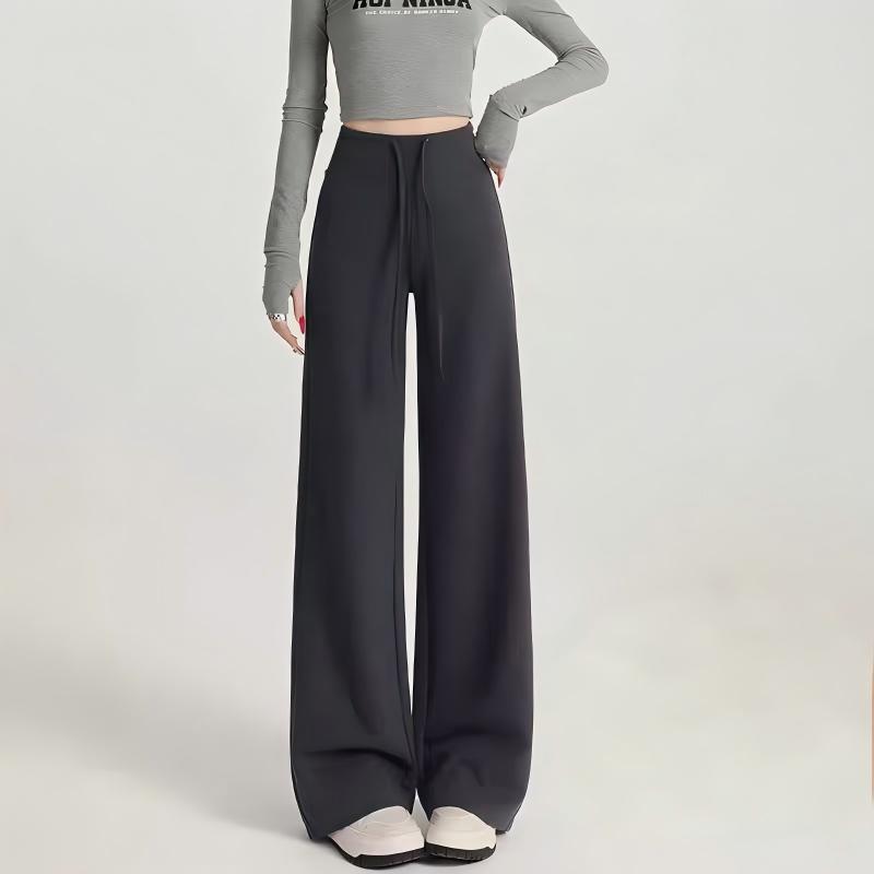 美式2025秋冬纯欲风休闲裤小个子喇叭裤垂感休闲春秋高个子微喇裤