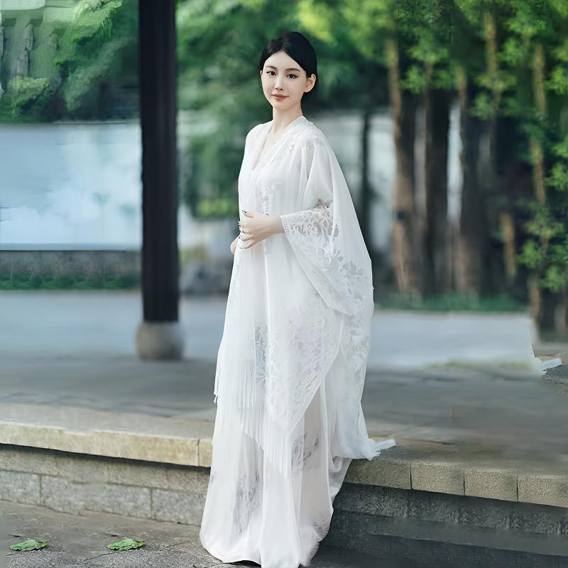 新中式复古流苏防晒披肩女夏季新款配裙子外搭薄开衫外套透气罩衫