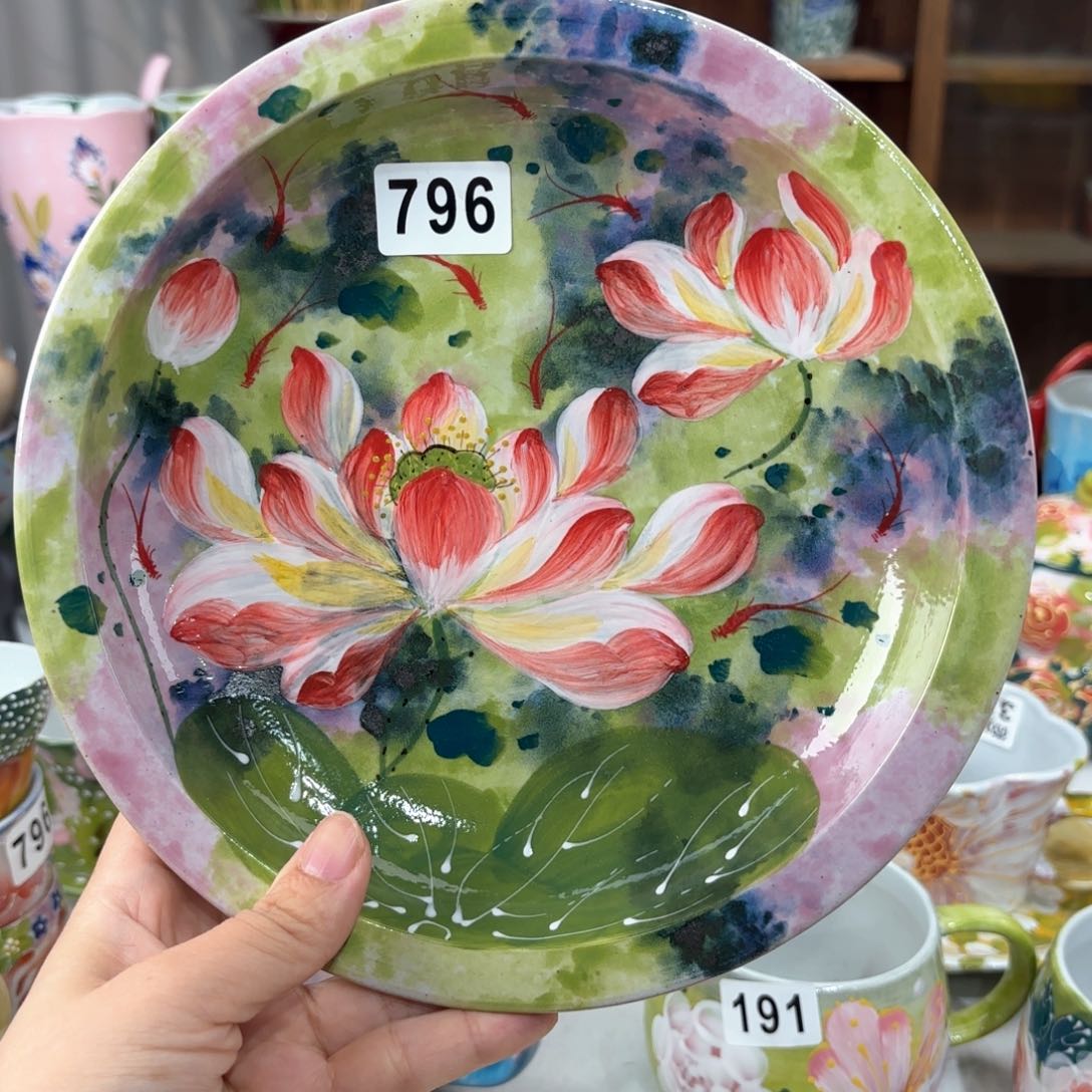 景德镇手绘高温釉下彩陶瓷茶具