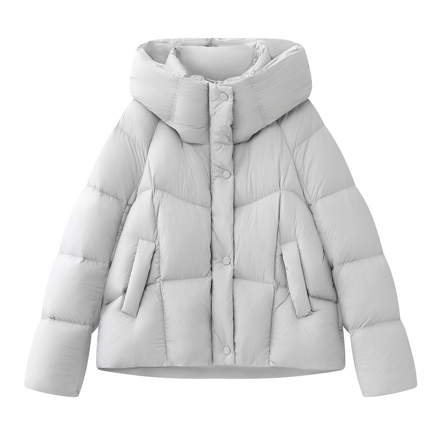 【艾家同款】2025冬季新款时尚百搭加厚连帽羽绒服外套上衣女4148